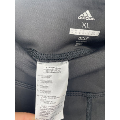 Adidas Womans Gold Black Athletic Leggings XL
