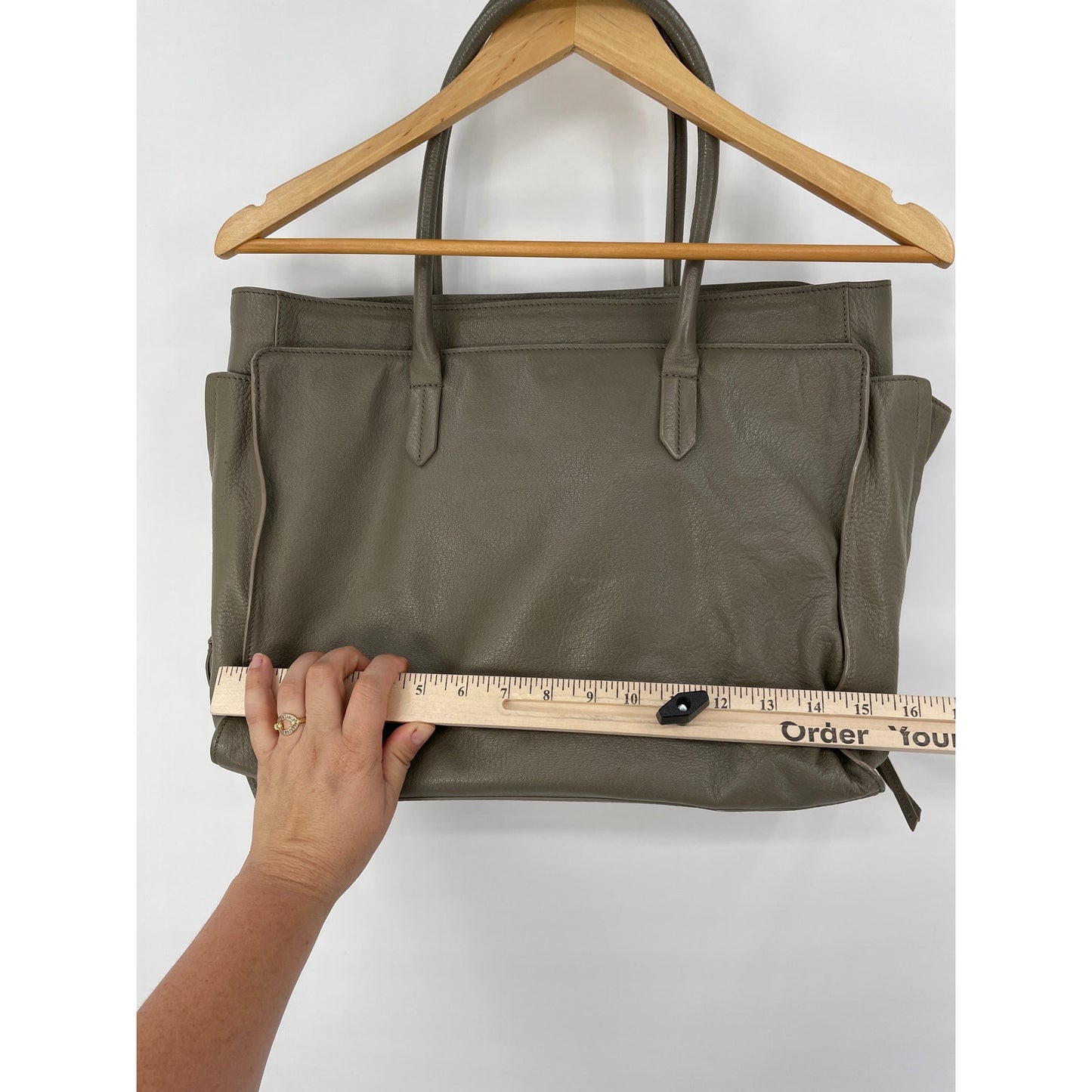 Tory Burch Taupe Tote Bag Side Zipper Pockets & Original Duster Bag *disclaimer
