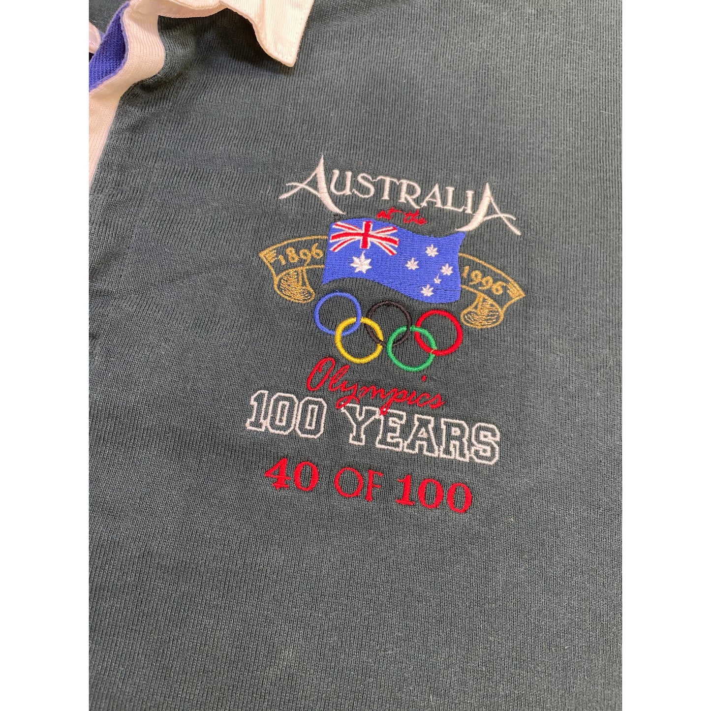 Canterbury Vintage Mens Australia Olympics International Rugby Jersey Polo XL