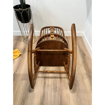 Vintage Hand Made Solid Wood Nursery Sitting Room Rocking Chair