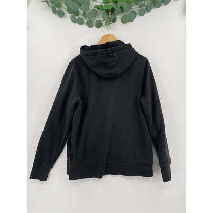 Carhartt Womens Clarksburg Sleeve Black Relaxed Fit Pullover Hoodie Large