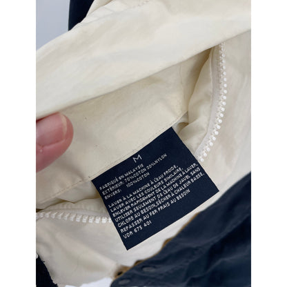 Vtg Nautica  NS-83 Yellow and Blue Reversible Hooded Cotton Jacket Medium