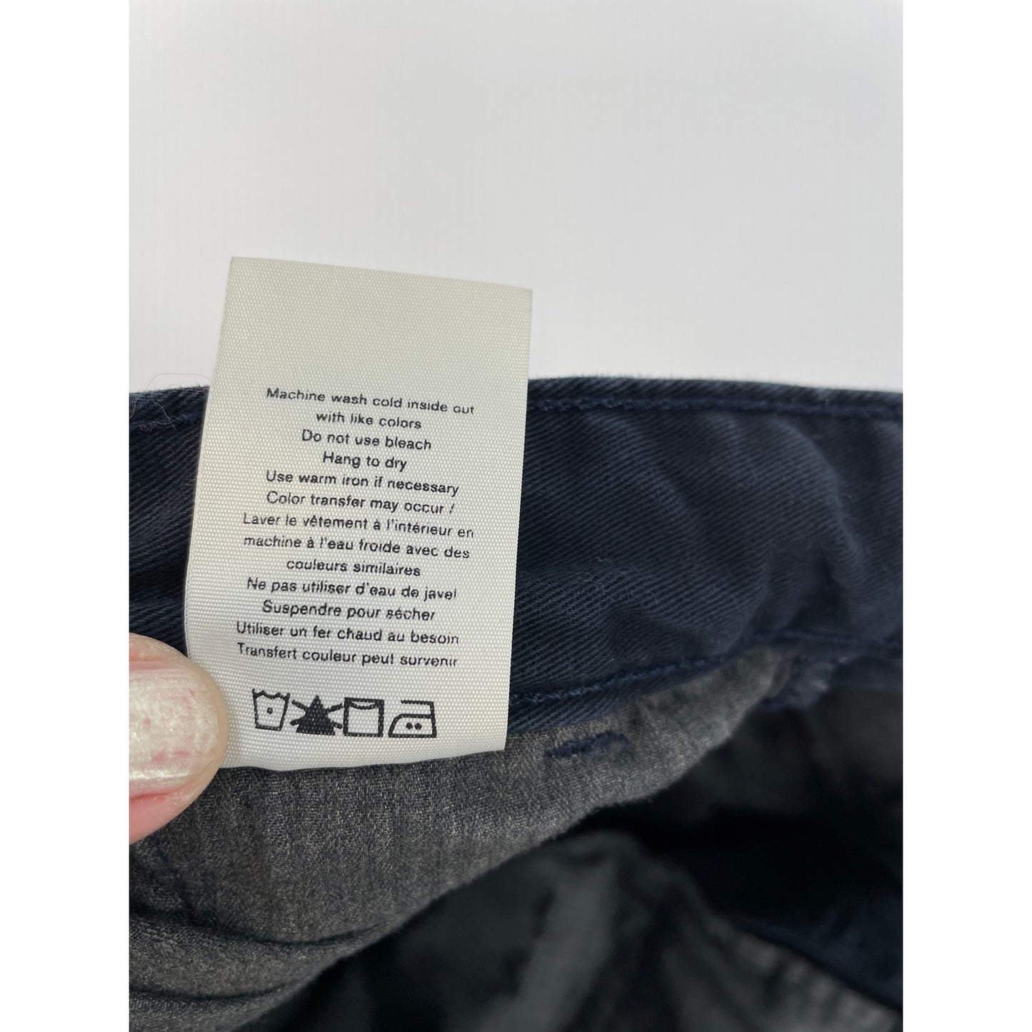 ran & bone Mens Fit Straight Twill Cotton Chino Navy Blue Pant Size 31