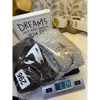 2 Kamo Fitness Cozy-tech Activewear Brown and Grey Sweat-shorts Bundle XS