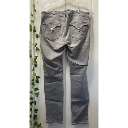 Women Stone Grey Hudson The Collins Denim Mid Rise Skinny Jeans Size 32