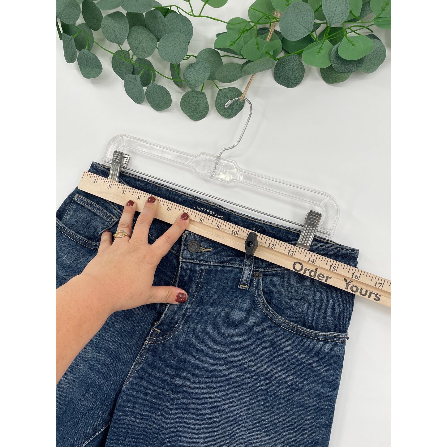 Lucky Brand Dark Denim Low Rise Crop Lolita 12/31