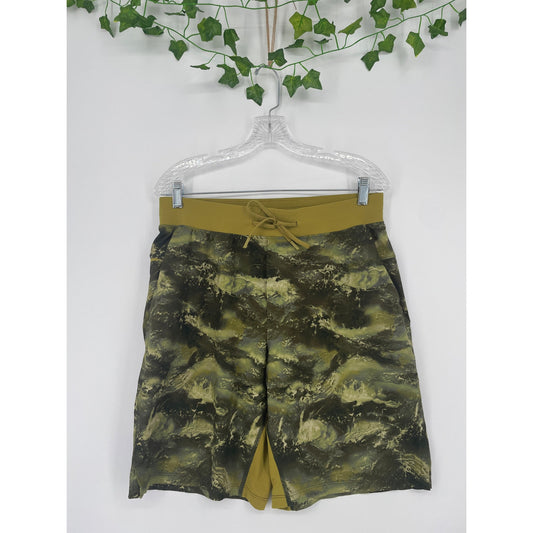 Lululemon Mens T.H.E Linerless Green Large Shorts