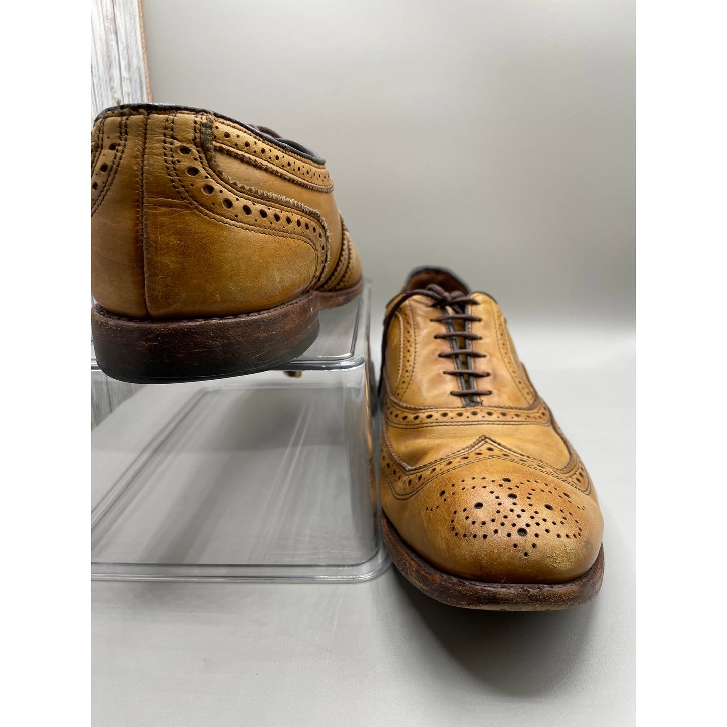 Allen Edmonds "McAllister" Brown Wingtip Oxford Mens Dress Shoes 12D