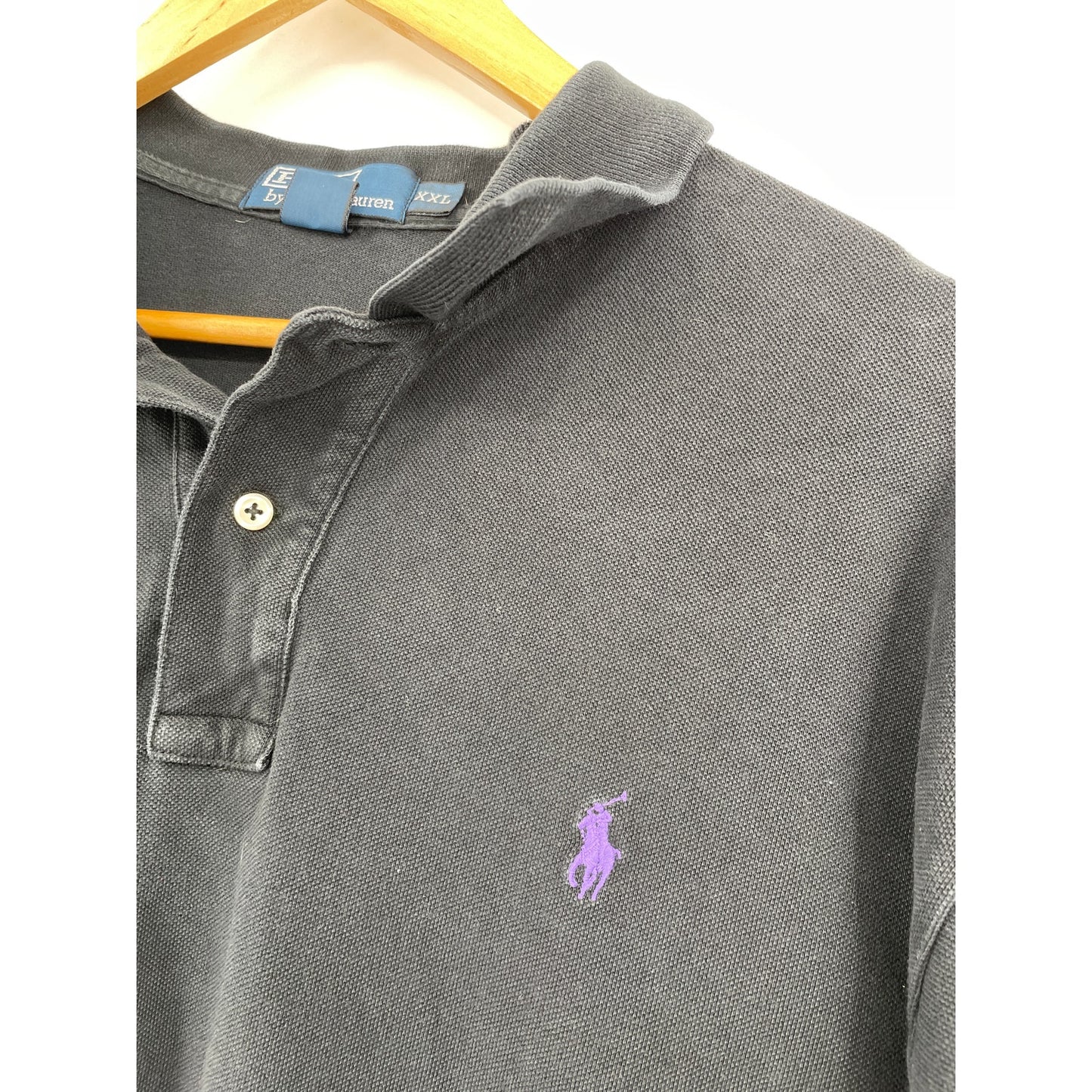 Polo by Ralph Lauren Charcoal Black Mens Polo  XXL