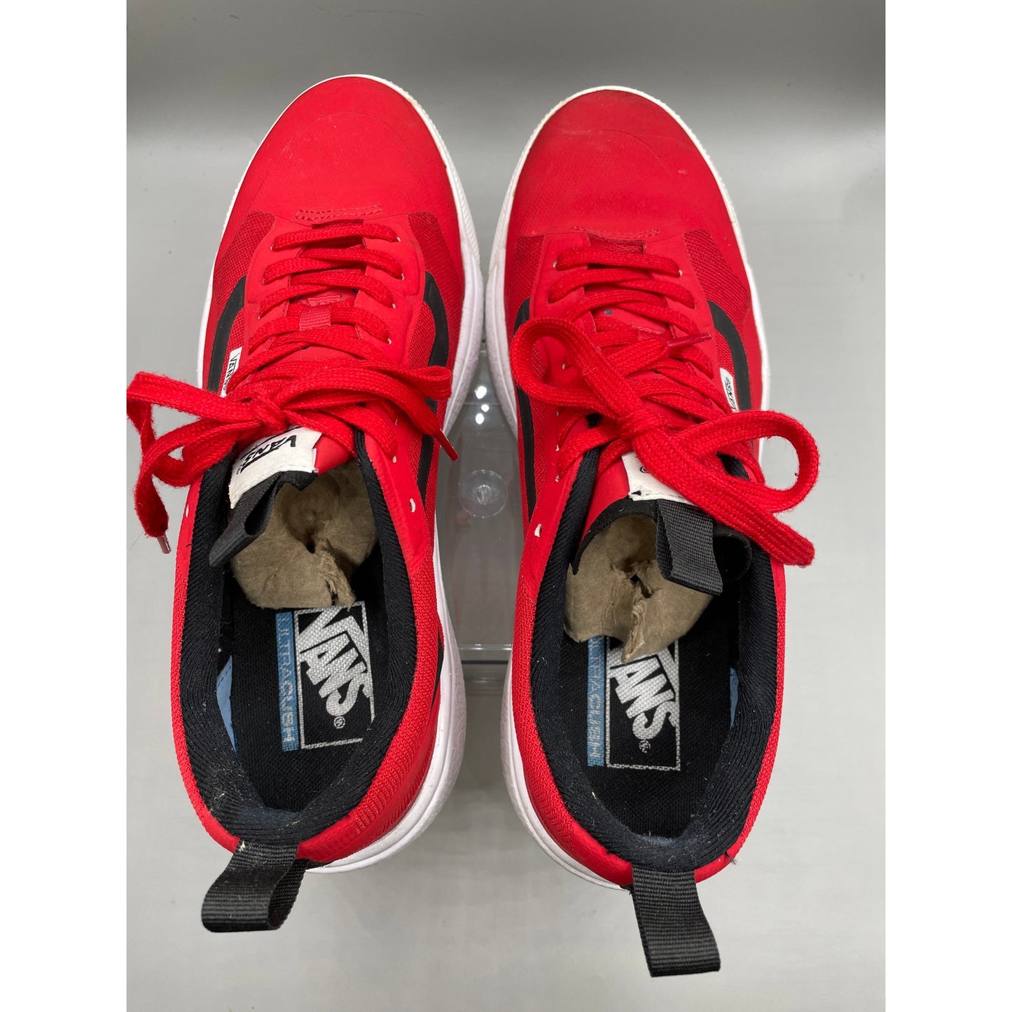 Vans UltraRange Red Mens Lace Up Comfort Sneakers 10