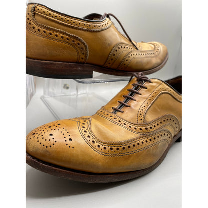 Allen Edmonds "McAllister" Brown Wingtip Oxford Mens Dress Shoes 12D