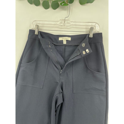 Haver & Blair Navy Blue Wide Leg Trouser Woman Dress Pant Small