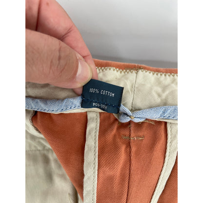 NWT Polo Ralph Lauren Burnt Orange Mens Bermuda Chino Flag Cotton Shorts 38