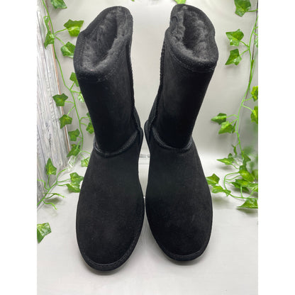 NEW Bearpaw Dorado Black Womans Winter Warm Boots 10