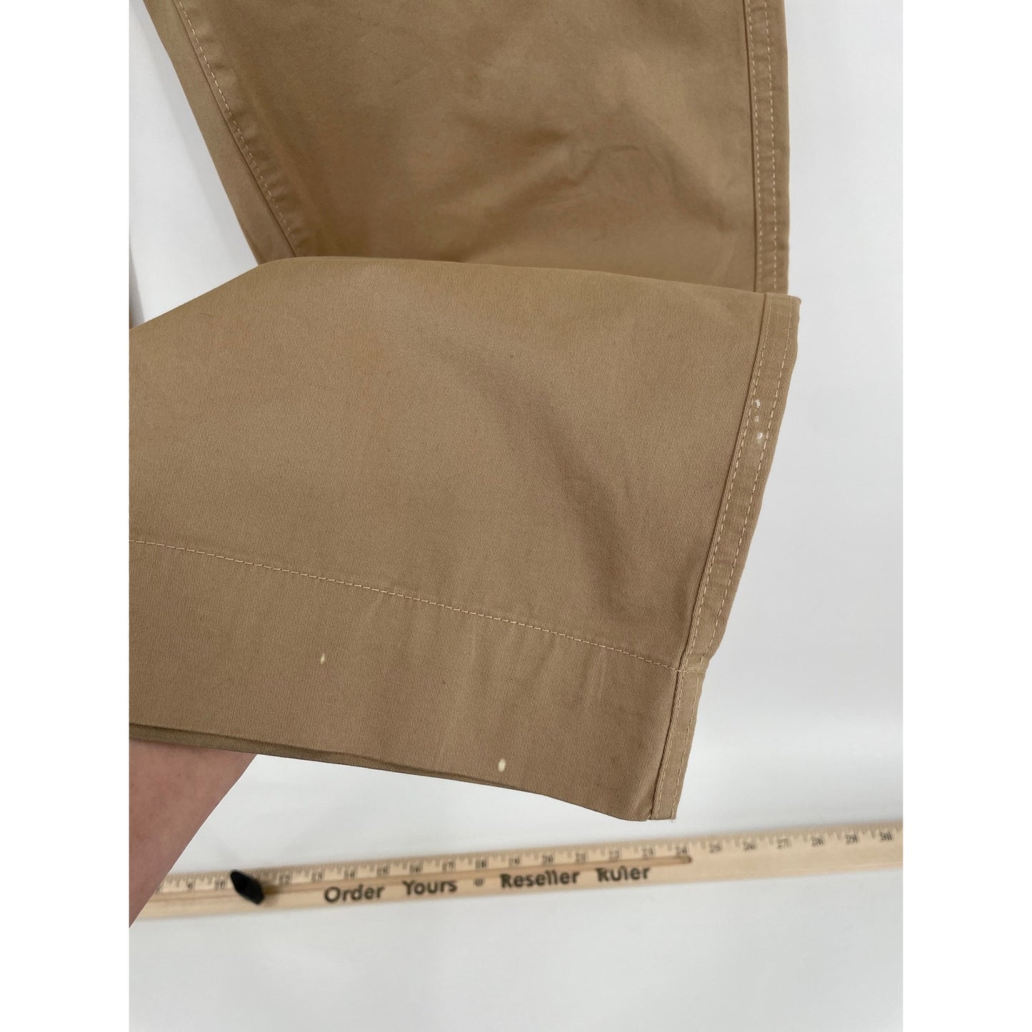 NWOT Nautica Woman Wide Leg Cargo Khaki Pull On Zipper Draw String Pant