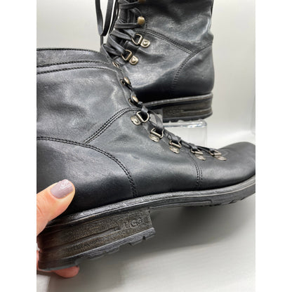 UGG Ruggero Lace Up Leather Mens Discontinued Boots 10