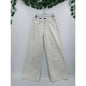 Wild Fable Off White Low Rise Baggy Wide Leg Zipper Denim Jeans Size 4/R
