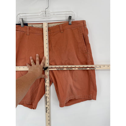 NWT Polo Ralph Lauren Burnt Orange Mens Bermuda Chino Flag Cotton Shorts 38