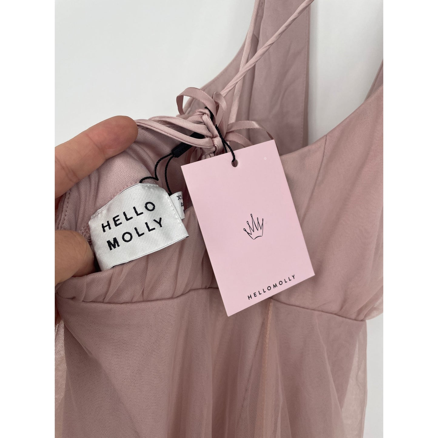 Kiss The Girl Midi Blush Hello Molly Prom Dress NWT XS