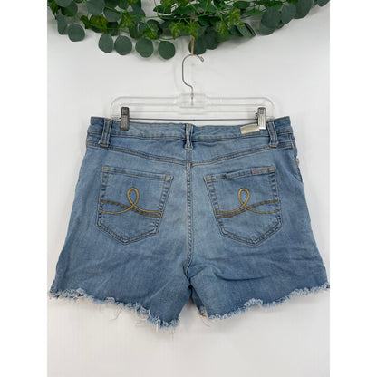 Seven7 Woman's Denim Weekend Shorts Raw Hem Size 6