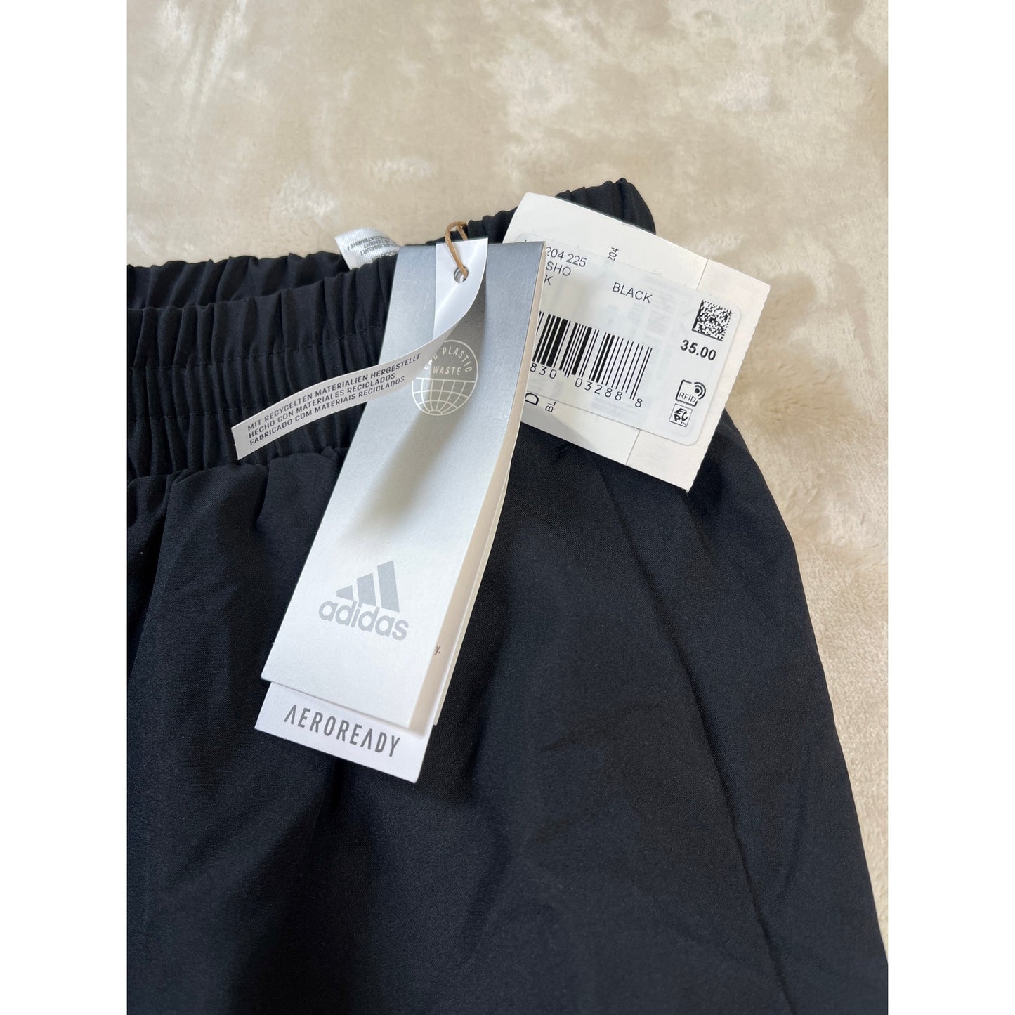 Adidas Black Training Athletic Shorts Medium 7" Mens NWT