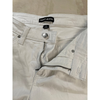 DKNY White Womans Denim Bermuda Shorts 8