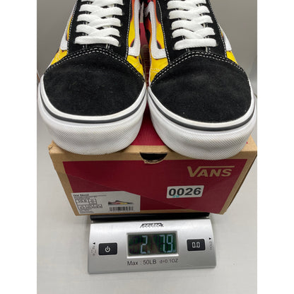 Vans Old Skool Fire Red Yellow Flame Men’s Sneakers 10