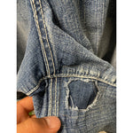 Lane Bryant Denim Shorts Embroidered Sequence Pockets SZ 22