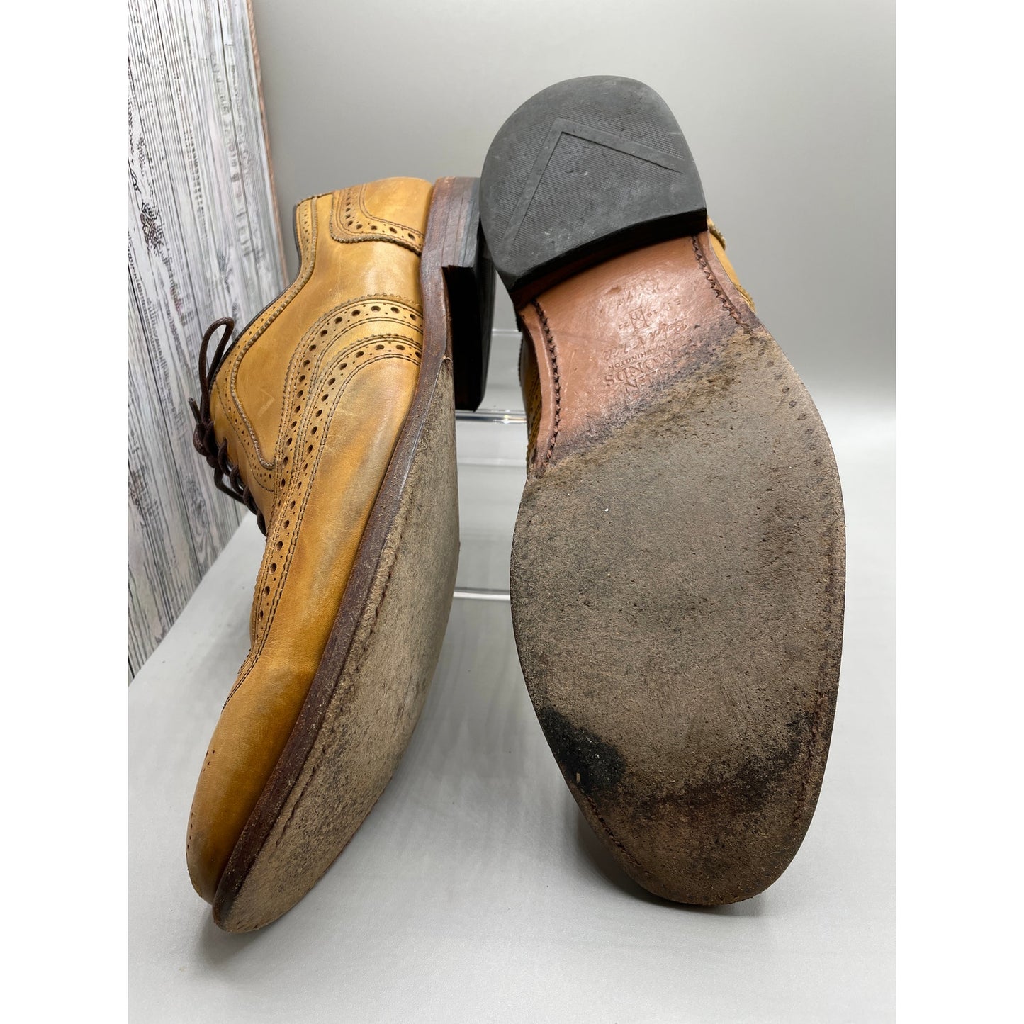 Allen Edmonds "McAllister" Brown Wingtip Oxford Mens Dress Shoes 12D