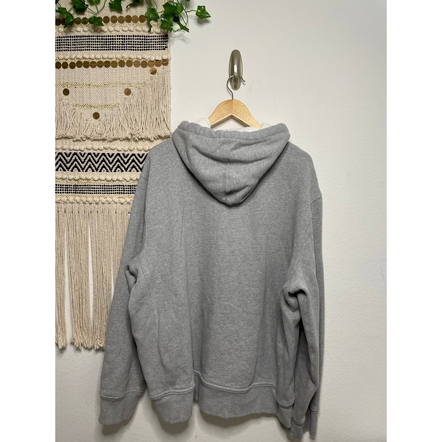 POLO RALPH LAUREN Vintage Stone Grey Full Zip Men’s Thermal Lined Hoodie Sweater XXL