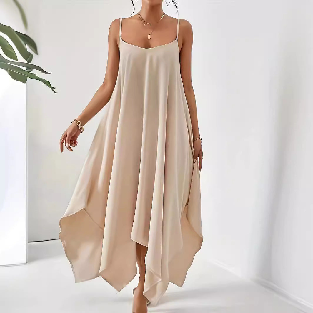 Woman's Style Collection Scoop Neck Midi Cami Dress