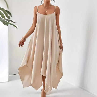 Woman's Style Collection Scoop Neck Midi Cami Dress