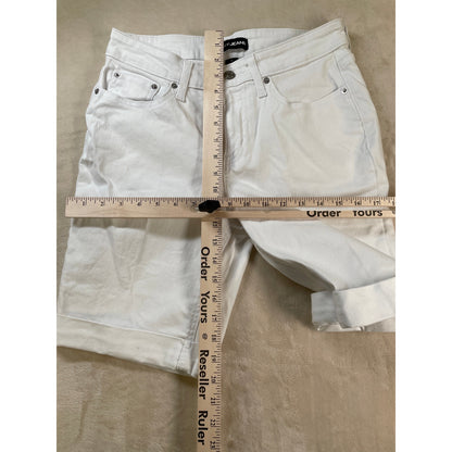 DKNY White Womans Denim Bermuda Shorts 8