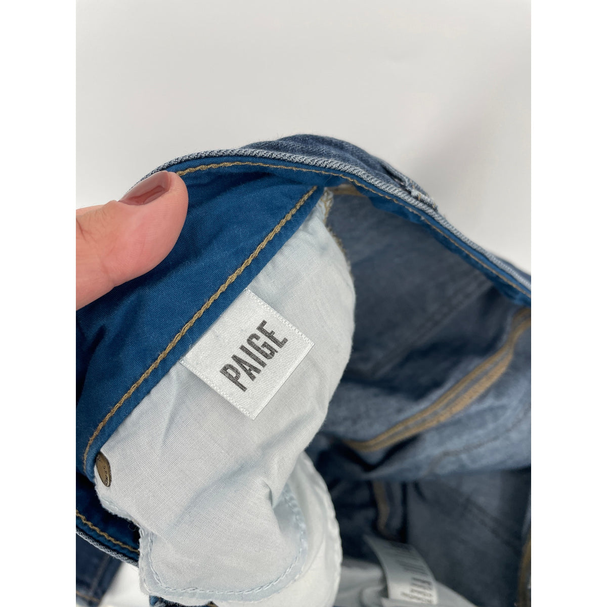 Paige Dark Denim Mid Rise Jimmy Jimmy Skinny Jeans Size 28