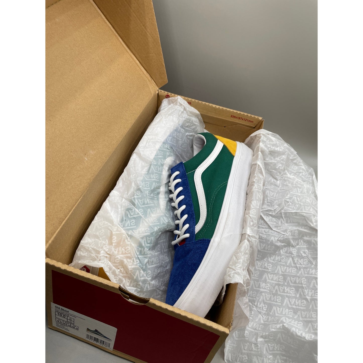 Vans Old Skool Yatch Club Men’s Sneakers Multi Color Blue Green Red Yellow 10