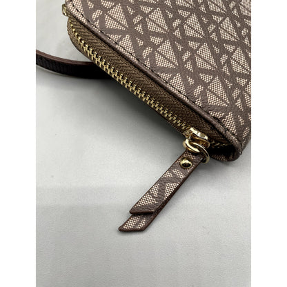 Anne Klein Brown Wallet Crossbody With Strap