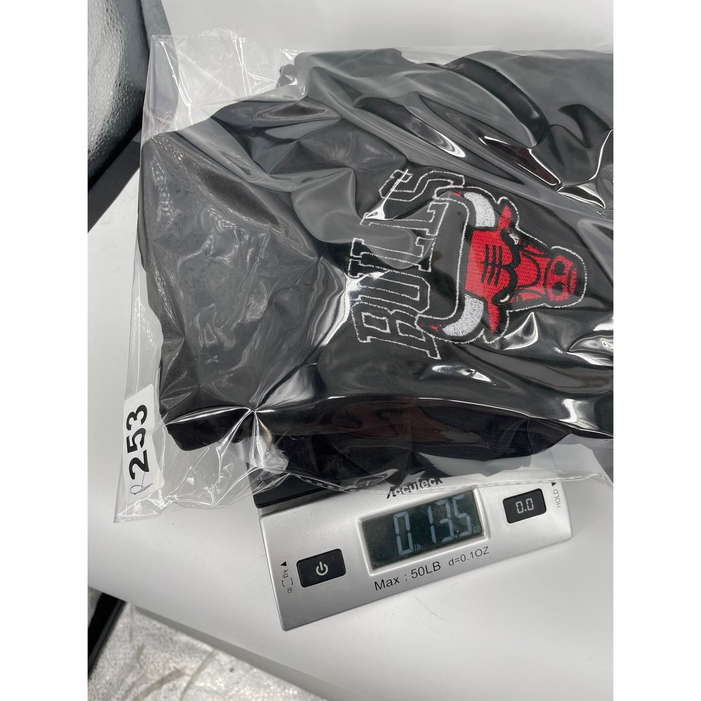 NBA Chicago Bulls Basketball Logo Velour Black Zipper Hoodie XL