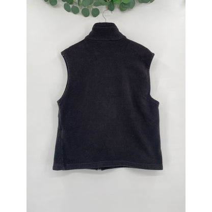 Columbia Mens Charcoal Black Zipper Fleece Vest  Large