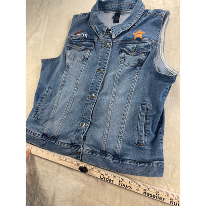 Disney Pixar Toy Story Woody Denim Button Her Universe Vest 2XL