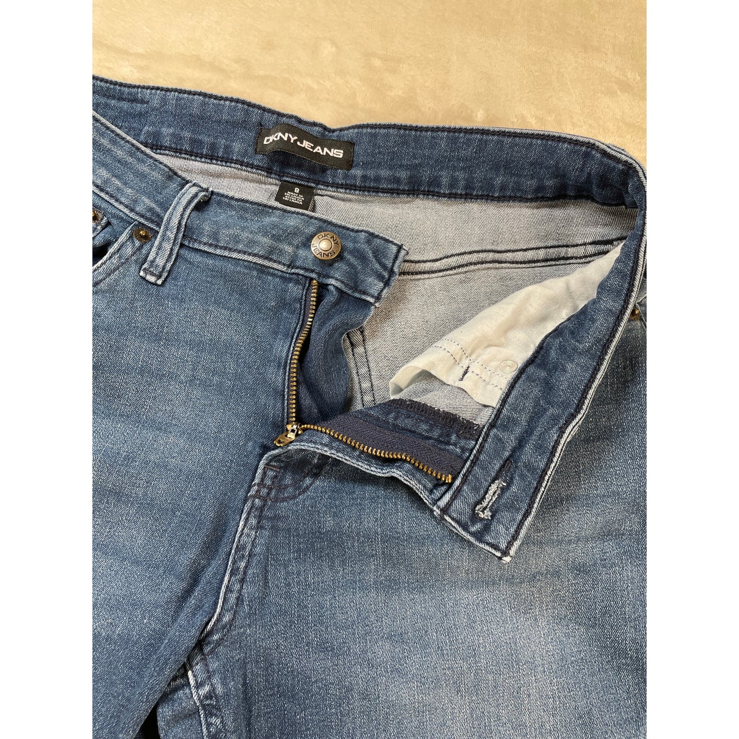 DKNY Womans Denim Bermuda Shorts 8