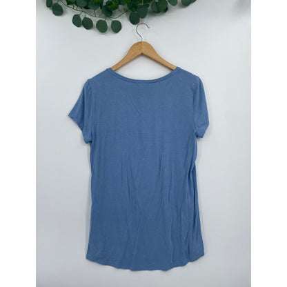 Womans NWT WhiteHouse BlackMarket Sky Blue Soft Blouse Med