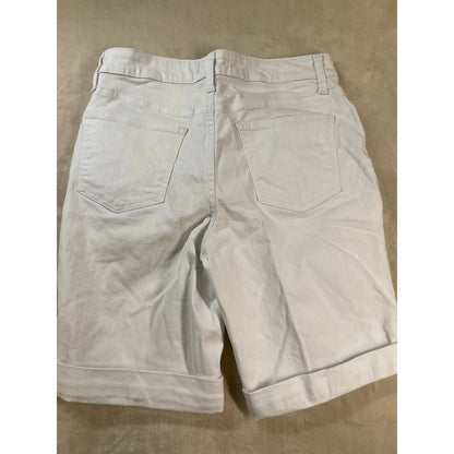 DKNY White Womans Denim Bermuda Shorts 8