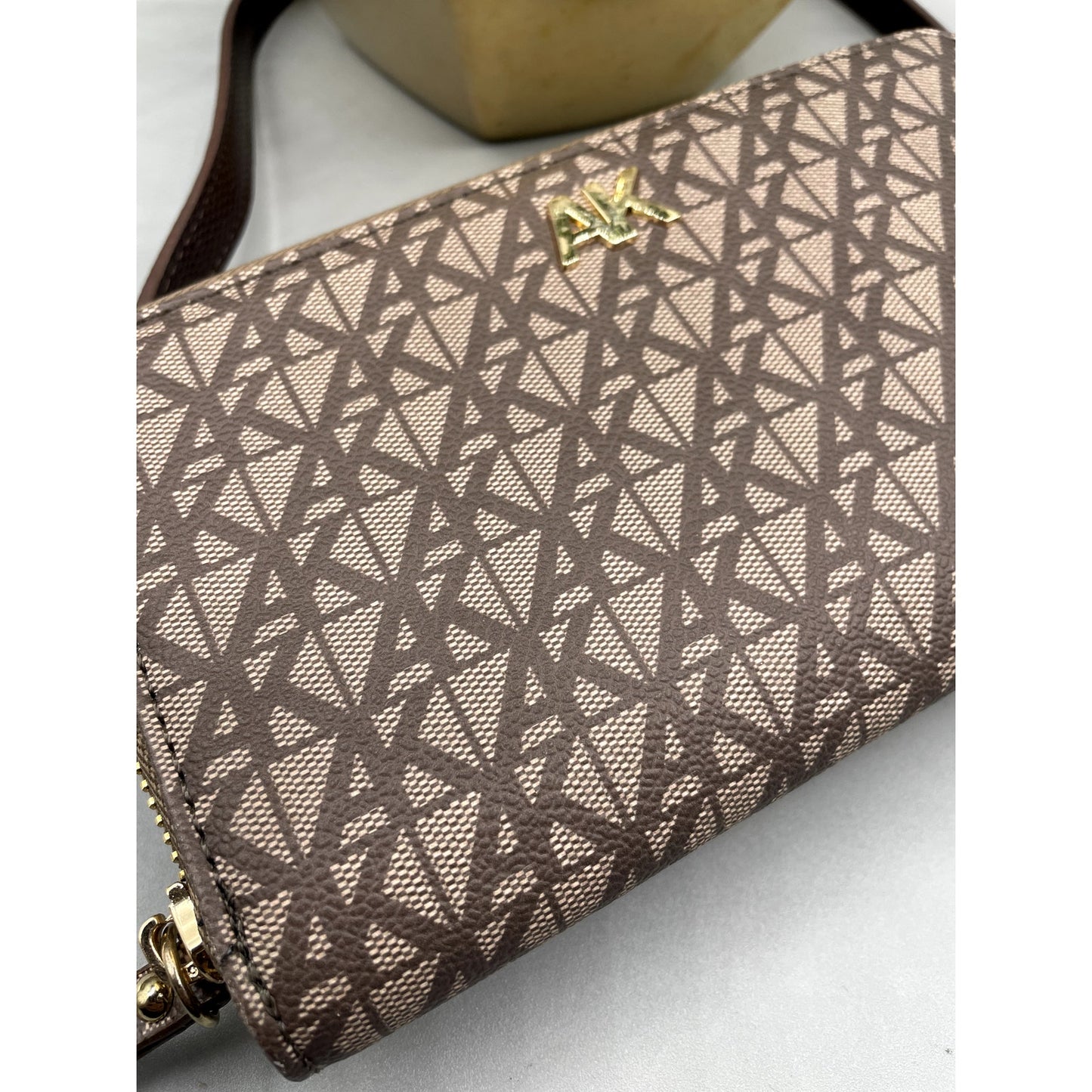 Anne Klein Brown Wallet Crossbody With Strap