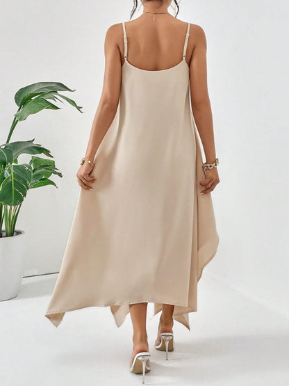Woman's Style Collection Scoop Neck Midi Cami Dress