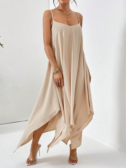 Woman's Style Collection Scoop Neck Midi Cami Dress