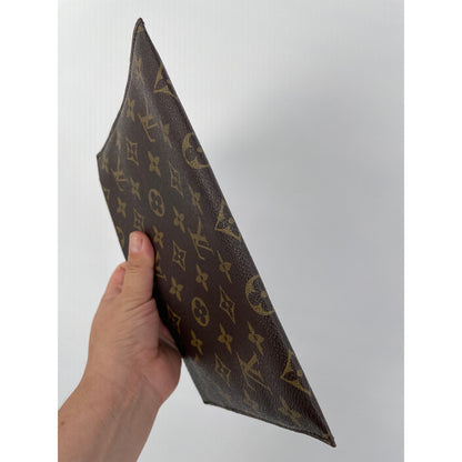 Louis Vuitton Monogram Brown & Orange Daily Pouch *missing zipper