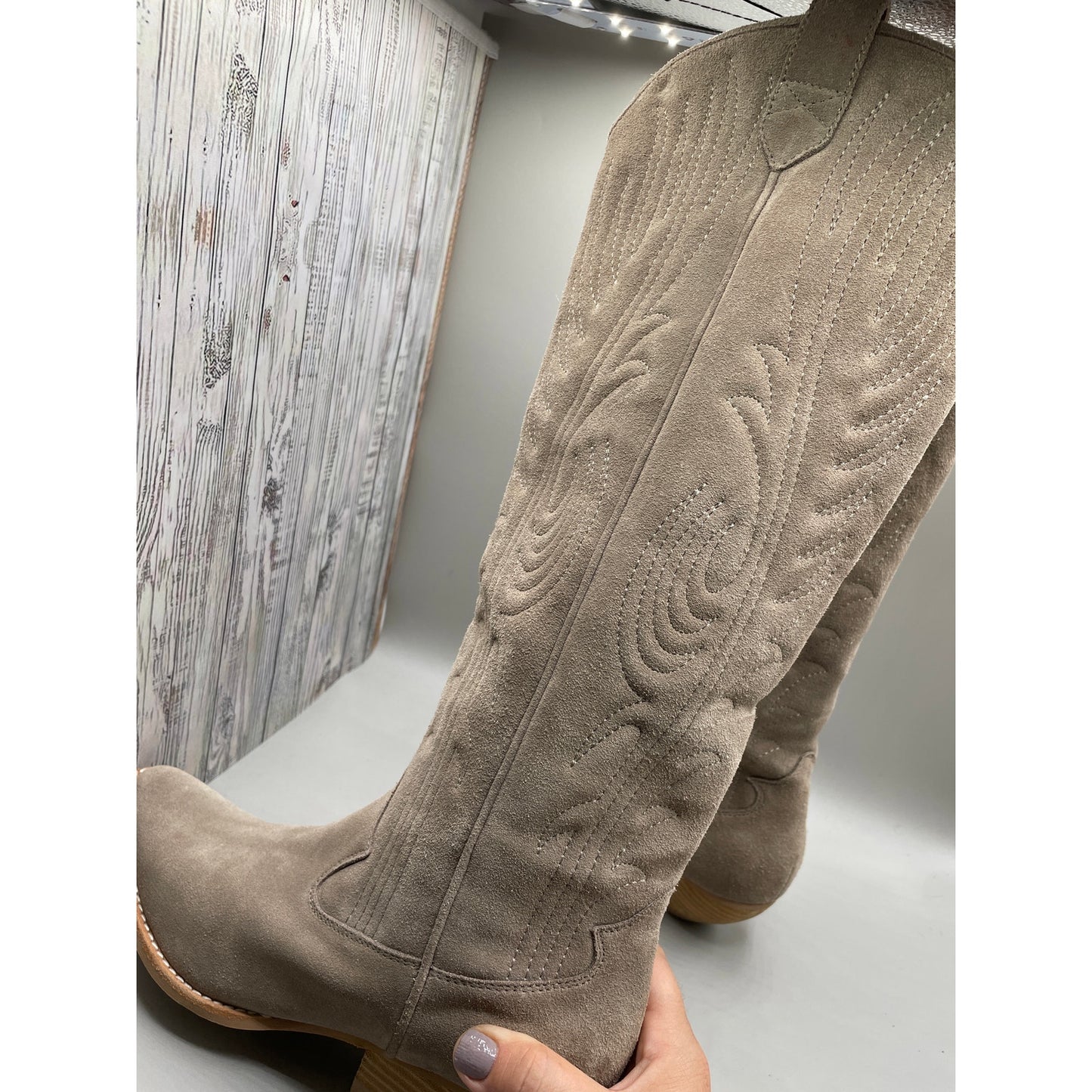 Jeffrey Campbell Calvera 2K Leather Western Knee High Woman’s Boot 7.5