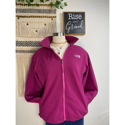 The North Face Magenta Woman’s Fleece Zipper Sweater L