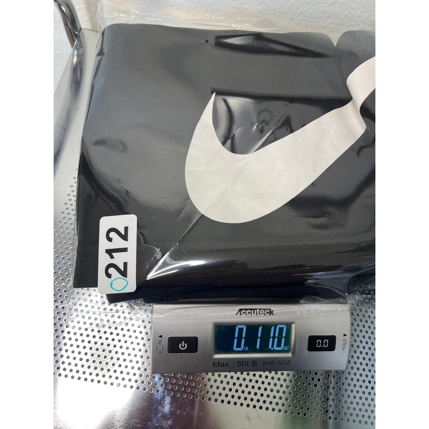 Nike Black Mens Fleece Sweat Pant Short Large White Swish S