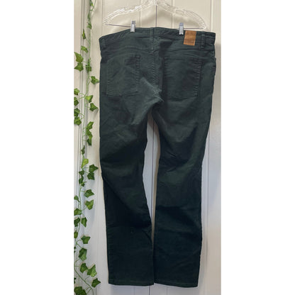 Mens GoodFellow Army Green Corduroy Straight Pant Size 38x32